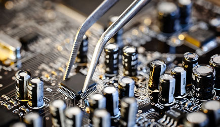 Macro placa base del ordenador